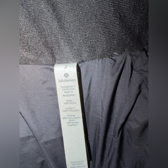 Lululemon Athletica Dark Gray Hooded Puffer Vest - Picture 9 of 11